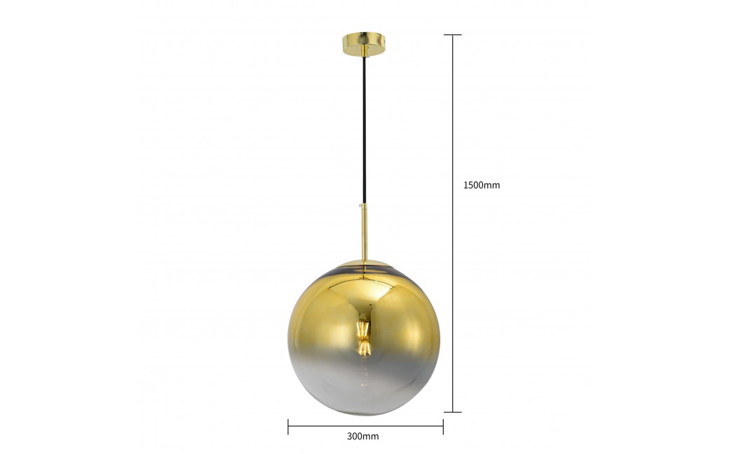 Light Prestige Palla wisząca złota E27 złoty/transparentny LP-2844/1P GD