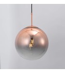 Glass pendant lamps - Light Prestige Palla copper pendant E27 copper/transparent LP-2844/1P MI - product 4