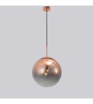 Glass pendant lamps - Light Prestige Palla copper pendant E27 copper/transparent LP-2844/1P MI - product 5