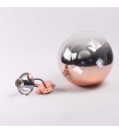 Glass pendant lamps - Light Prestige Palla copper pendant E27 copper/transparent LP-2844/1P MI - product 6
