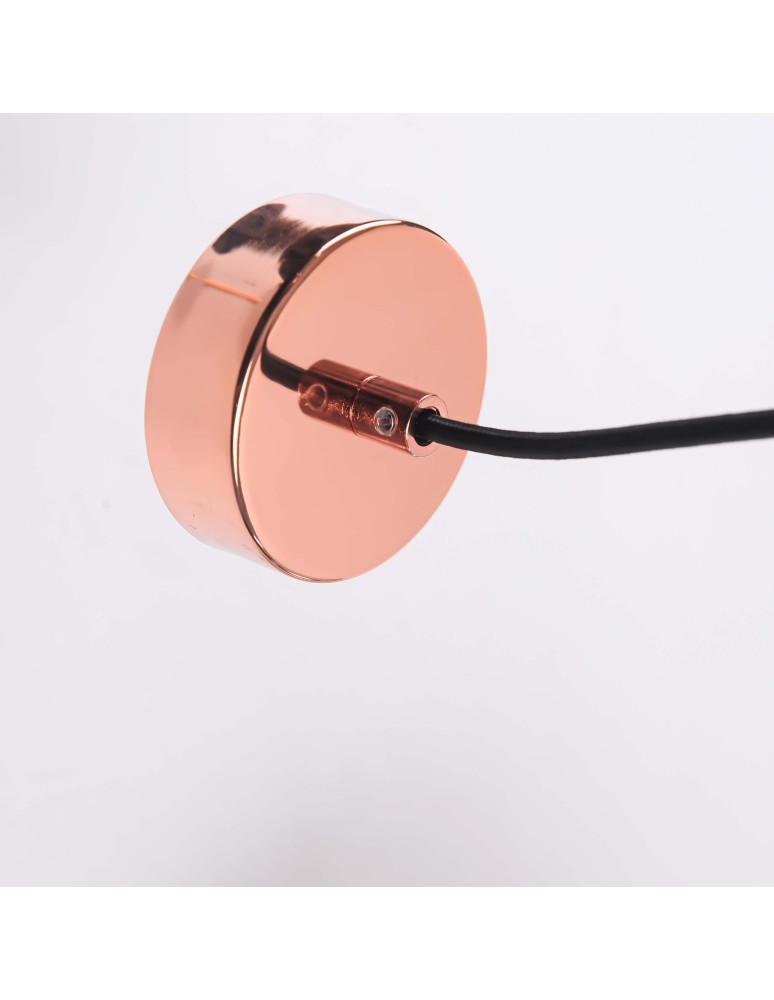 Glass pendant lamps - Light Prestige Palla copper pendant E27 copper/transparent LP-2844/1P MI - product kolory-swiatla.pl 8
