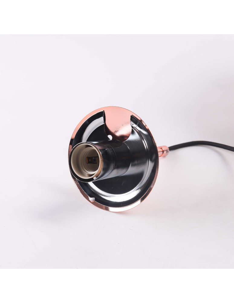 Glass pendant lamps - Light Prestige Palla copper pendant E27 copper/transparent LP-2844/1P MI - product kolory-swiatla.pl 11