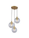 Light Prestige Puerto 3 pendant gold E27 gold / transparent LP-004/3P GD