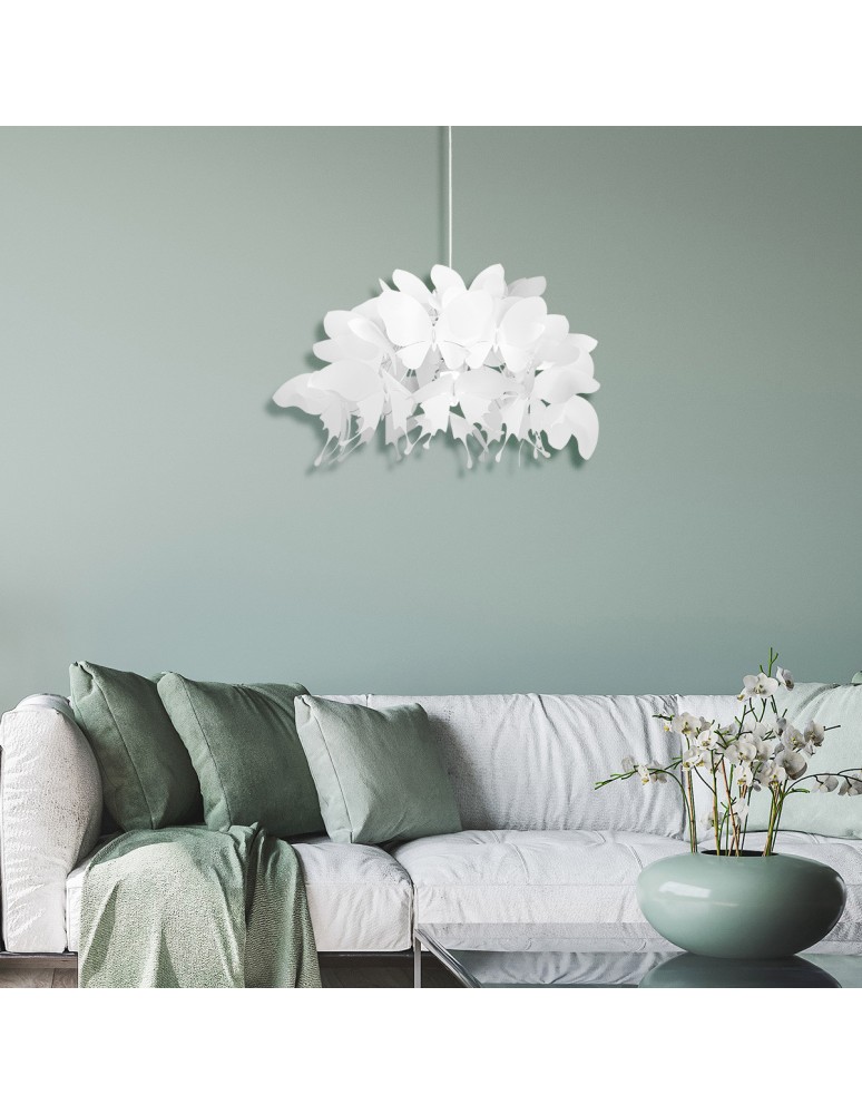 Children's pendant lamps - Light Prestige Farfalla 1 pendant white E27 white LP-3439/1P white - product kolory-swiatla.pl 2