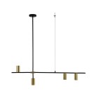 Pendant lamps - Light Prestige Arizona 4 line black/gold pendant lamp LP-074/4PL BK/GD 4xGU10 black/gold - product 1