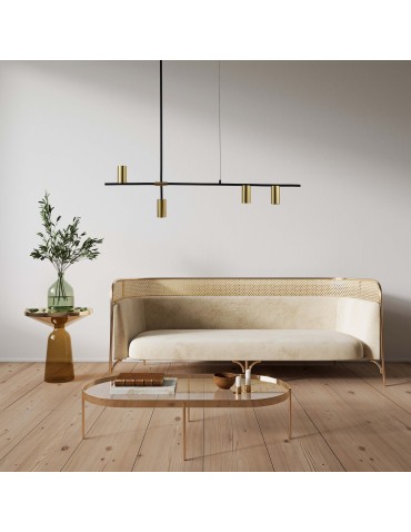 Light Prestige Arizona 4 linia lampa wisząca czarny/złoty LP-074/4PL BK/GD 4xGU10 czarny / złoty - produkt 2