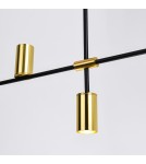 Pendant lamps - Light Prestige Arizona 4 line black/gold pendant lamp LP-074/4PL BK/GD 4xGU10 black/gold - product 4