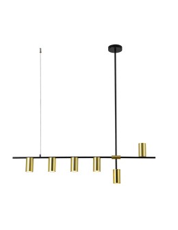 Light Prestige Arizona 6 linia lampa wisząca czarny/złoty LP-074/6PL BK/GD 6xGU10 czarny / złoty
