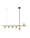 Light Prestige Arizona 6 line black/gold pendant lamp LP-074/6PL BK/GD 6xGU10 black/gold