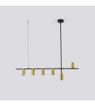 Pendant lamps - Light Prestige Arizona 6 line black/gold pendant lamp LP-074/6PL BK/GD 6xGU10 black/gold - product 3