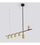 Pendant lamps - Light Prestige Arizona 6 line black/gold pendant lamp LP-074/6PL BK/GD 6xGU10 black/gold - product 4