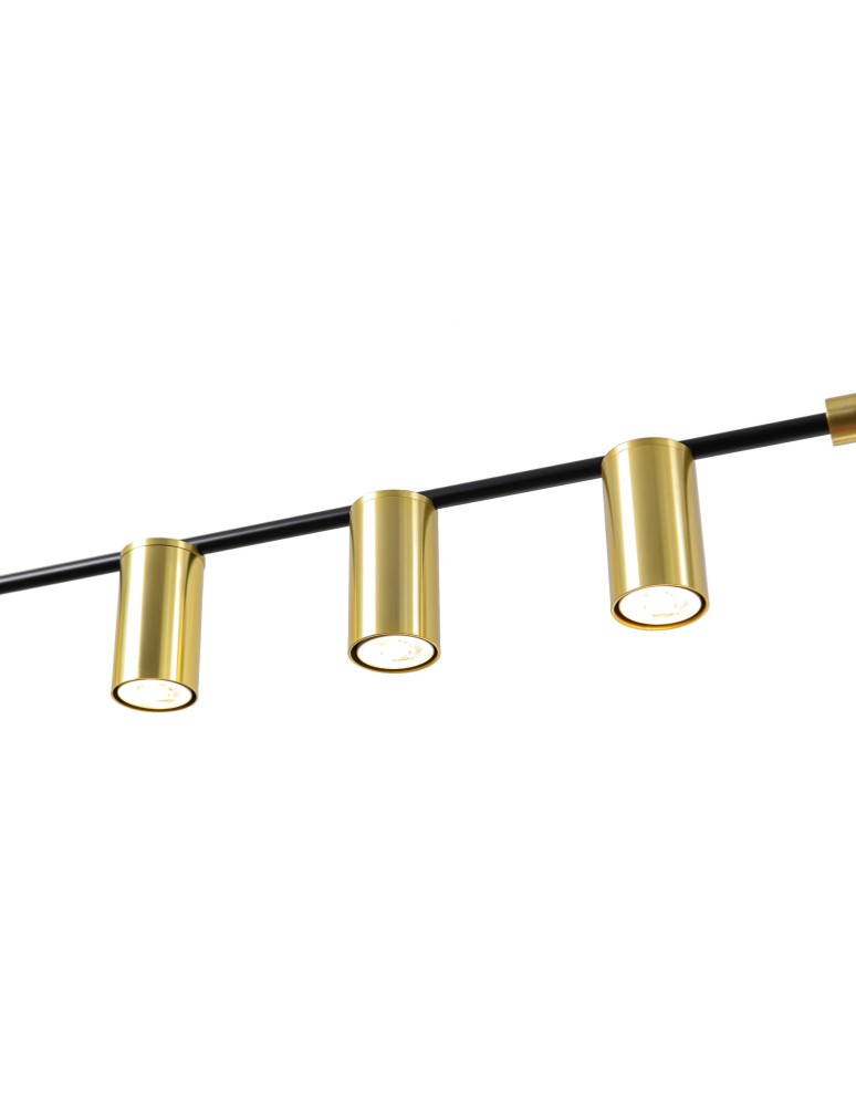 Pendant lamps - Light Prestige Arizona 6 line black/gold pendant lamp LP-074/6PL BK/GD 6xGU10 black/gold - product kolory-swiatla.pl 5