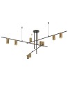 Light Prestige Arizona 9 line black/gold pendant lamp LP-074/9PL BK/GD 9xGU10 black/gold