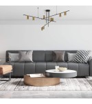 Light Prestige Arizona 9 linia lampa wisząca czarny/złoty LP-074/9PL BK/GD 9xGU10 czarny / złoty