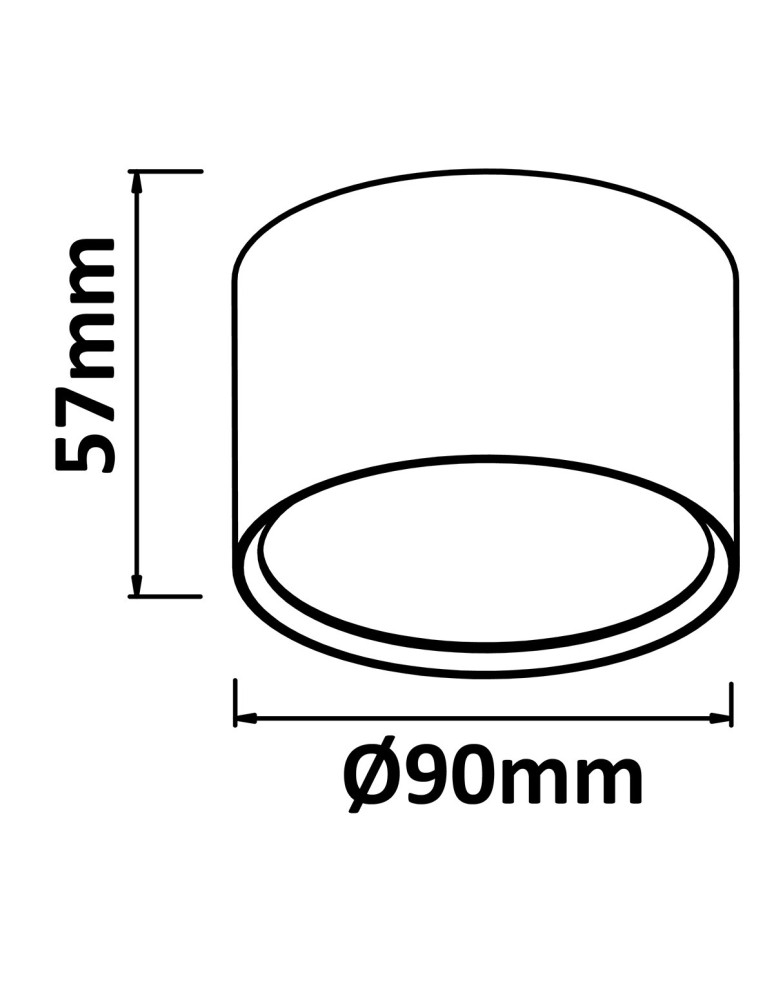 LED ceiling luminaires - Light Prestige Kendal surface-mounted luminaire black LED black LP-6331/1SM BK - product kolory-swiatla.pl 6