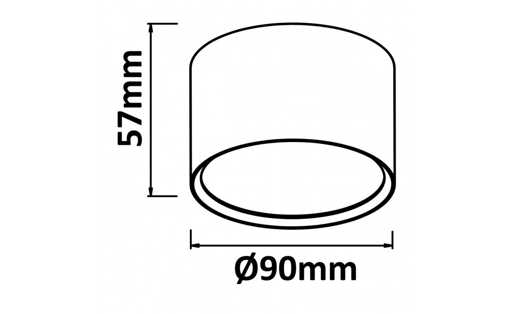 Light Prestige Kendal oprawa natynkowa czarna LED czarny LP-6331/1SM BK