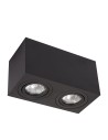 Light Prestige Lyon 2 surface-mounted luminaire black GU10 LP-5881/2SM BK