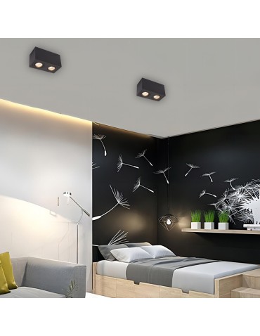 Light Prestige Lyon 2 oprawa natynkowa czarna GU10  LP-5881/2SM BK - produkt 2