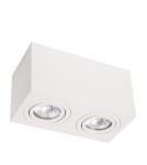 Ceiling luminaires for replaceable light source - Light Prestige Lyon 2 surface-mounted luminaire white GU10 white LP-5881/2SM WH - product 1