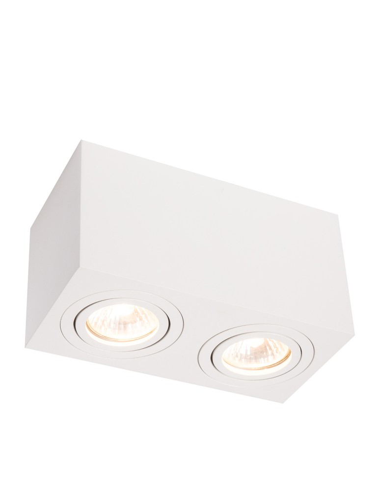 Ceiling luminaires for replaceable light source - Light Prestige Lyon 2 surface-mounted luminaire white GU10 white LP-5881/2SM WH - product kolory-swiatla.pl 4