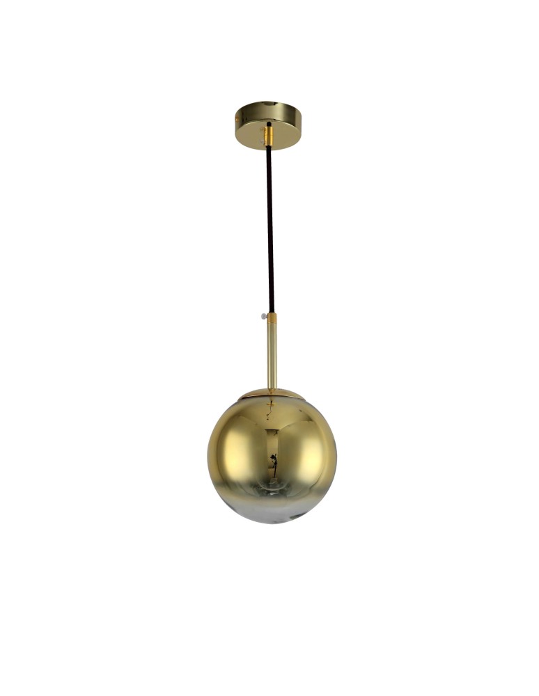 Pendant lamps - Light Prestige Palla small gold pendant lamp LP-2844/1P S GD 1xE14 gold/transparent - product kolory-swiatla.pl 1