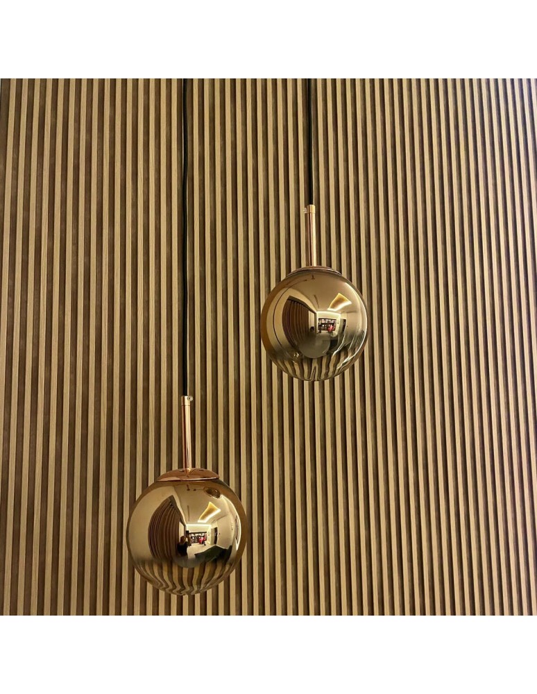 Pendant lamps - Light Prestige Palla small gold pendant lamp LP-2844/1P S GD 1xE14 gold/transparent - product kolory-swiatla.pl 3