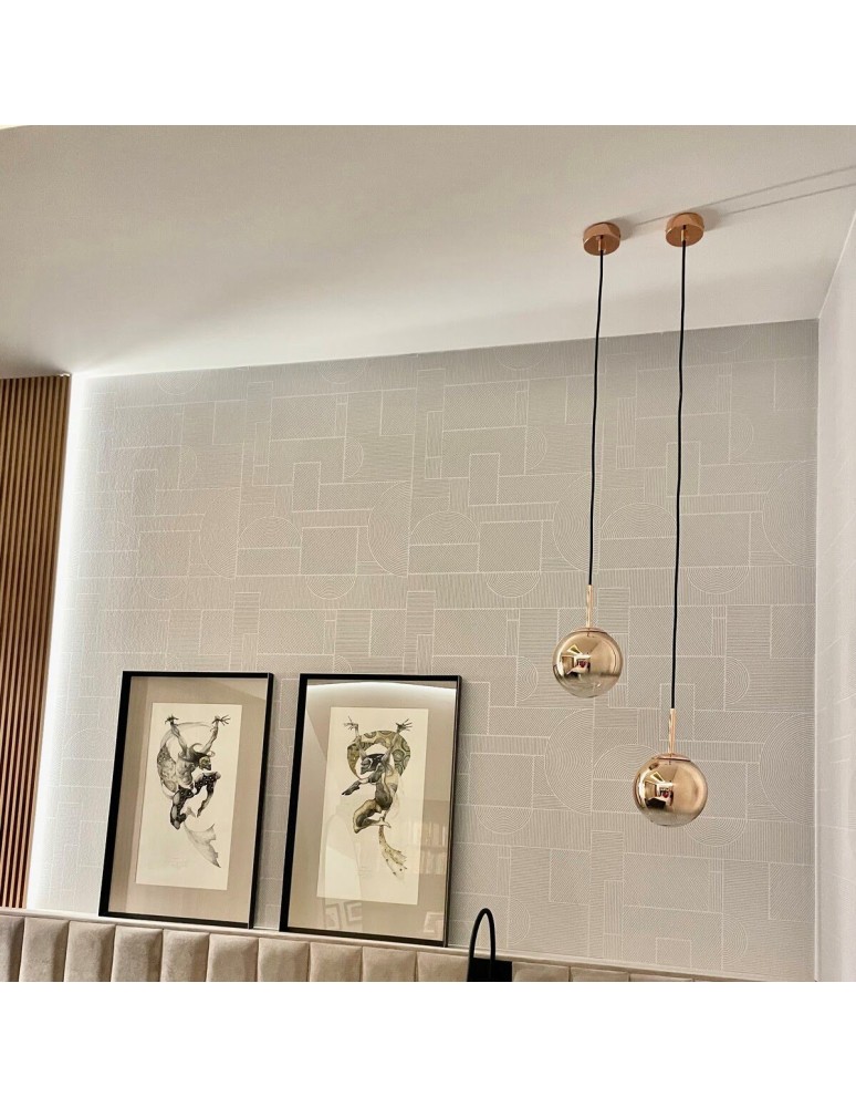Pendant lamps - Light Prestige Palla small gold pendant lamp LP-2844/1P S GD 1xE14 gold/transparent - product kolory-swiatla.pl 4