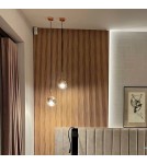 Pendant lamps - Light Prestige Palla small gold pendant lamp LP-2844/1P S GD 1xE14 gold/transparent - product 5