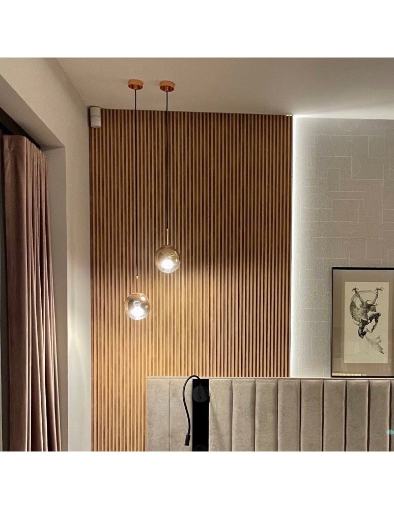 Pendant lamps - Light Prestige Palla small gold pendant lamp LP-2844/1P S GD 1xE14 gold/transparent - product kolory-swiatla.pl 5