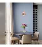 Glass pendant lamps - Light Prestige Palla small copper pendant lamp LP-2844/1P S MI 1xE27 copper/transparent - product 2