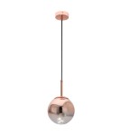 Glass pendant lamps - Light Prestige Palla small copper pendant lamp LP-2844/1P S MI 1xE27 copper/transparent - product 7