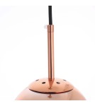 Glass pendant lamps - Light Prestige Palla small copper pendant lamp LP-2844/1P S MI 1xE27 copper/transparent - product 9