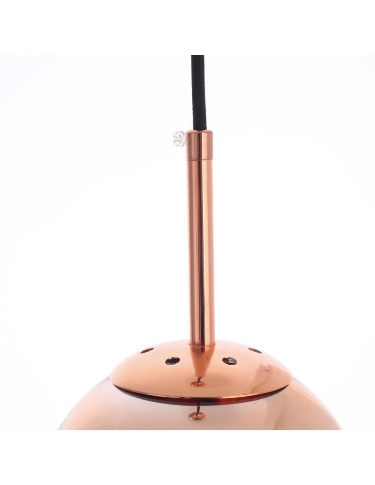 Glass pendant lamps - Light Prestige Palla small copper pendant lamp LP-2844/1P S MI 1xE27 copper/transparent - product kolory-swiatla.pl 9