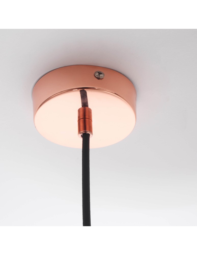 Glass pendant lamps - Light Prestige Palla small copper pendant lamp LP-2844/1P S MI 1xE27 copper/transparent - product kolory-swiatla.pl 11