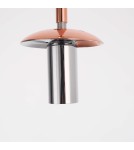 Glass pendant lamps - Light Prestige Palla small copper pendant lamp LP-2844/1P S MI 1xE27 copper/transparent - product 12