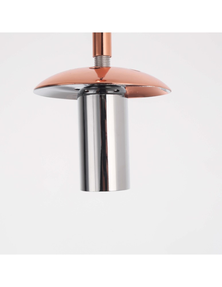 Glass pendant lamps - Light Prestige Palla small copper pendant lamp LP-2844/1P S MI 1xE27 copper/transparent - product kolory-swiatla.pl 12