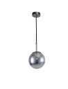 View Light Prestige Palla small chrome pendant lamp LP-2844/1P S CH 1xE14 silver/transparent
