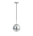 Glass pendant lamps - Light Prestige Palla small chrome pendant lamp LP-2844/1P S CH 1xE14 silver/transparent - product 5