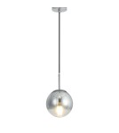 Glass pendant lamps - Light Prestige Palla small chrome pendant lamp LP-2844/1P S CH 1xE14 silver/transparent - product 6