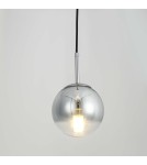 Glass pendant lamps - Light Prestige Palla small chrome pendant lamp LP-2844/1P S CH 1xE14 silver/transparent - product 7