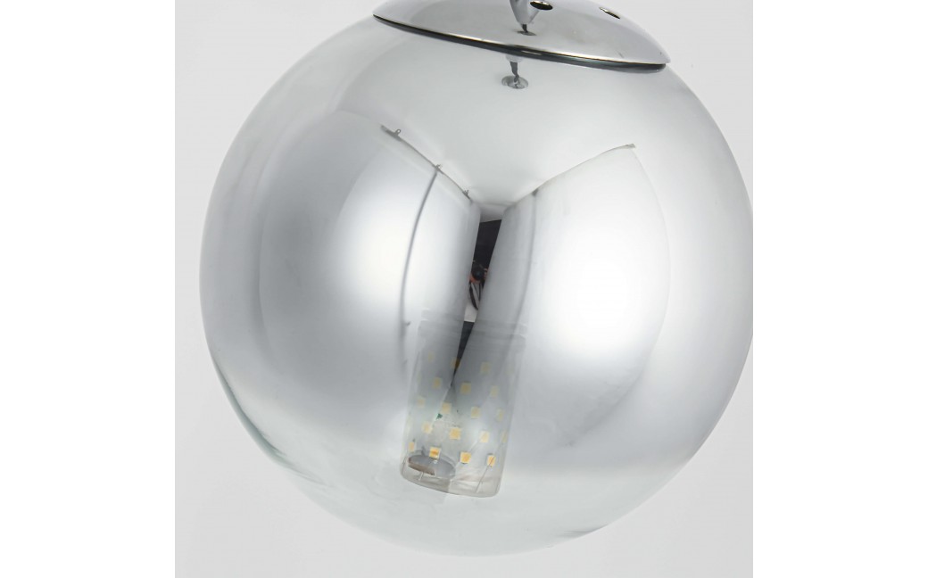 Light Prestige Palla lampa wisząca mała chrom LP-2844/1P S CH 1xE14 srebrny/transparentny