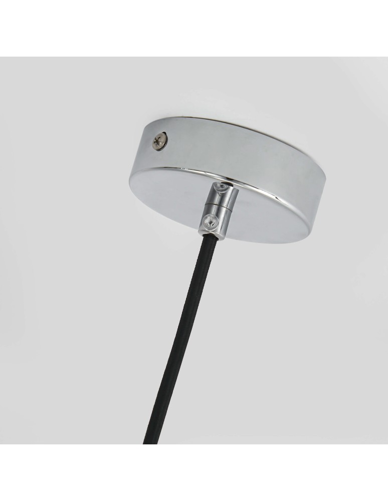 Glass pendant lamps - Light Prestige Palla small chrome pendant lamp LP-2844/1P S CH 1xE14 silver/transparent - product kolory-swiatla.pl 11
