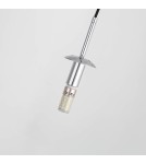 Glass pendant lamps - Light Prestige Palla small chrome pendant lamp LP-2844/1P S CH 1xE14 silver/transparent - product 13