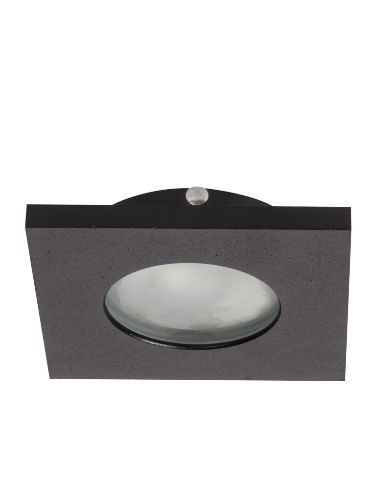 Flush-mounted hermetic lamps - Light Prestige Lagos black IP65 GU10 black LP-440/1RS BK square flush mount eyelet - product kolory-swiatla.pl 1