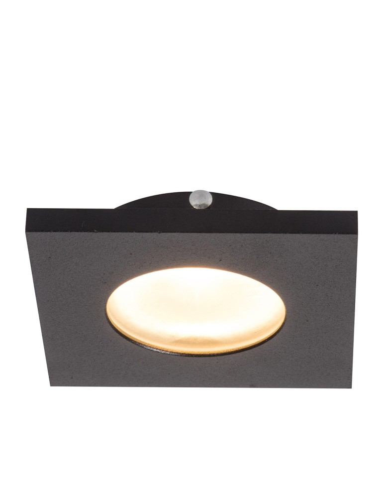 Flush-mounted hermetic lamps - Light Prestige Lagos black IP65 GU10 black LP-440/1RS BK square flush mount eyelet - product kolory-swiatla.pl 3