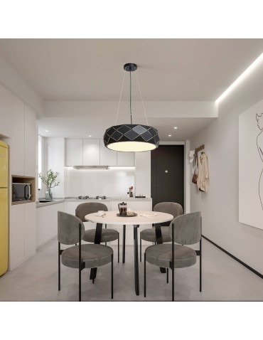 Light Prestige Reus wisząca czarna E27 czarny LP-8069/1P BK - produkt 2