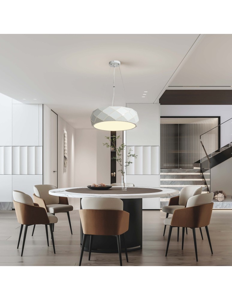 Pendant lamps - Light Prestige Reus pendant white E27 white LP-8069/1P WH - product kolory-swiatla.pl 2