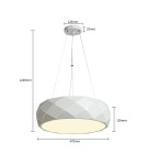 Pendant lamps - Light Prestige Reus pendant white E27 white LP-8069/1P WH - product 13