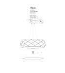 Pendant lamps - Light Prestige Reus pendant white E27 white LP-8069/1P WH - product 14