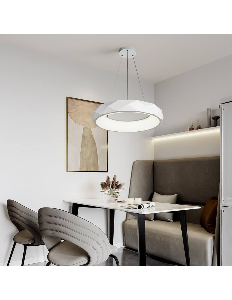LED pendant lamps - Light Prestige Reus LED pendant white LED white LP-8069/1P LED WH - product kolory-swiatla.pl 2